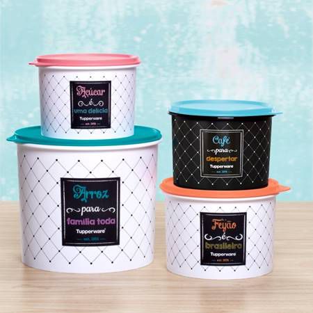 Tupperware Caixas Bistrô 6 Pecas - Loja Tupperware ChefeWare