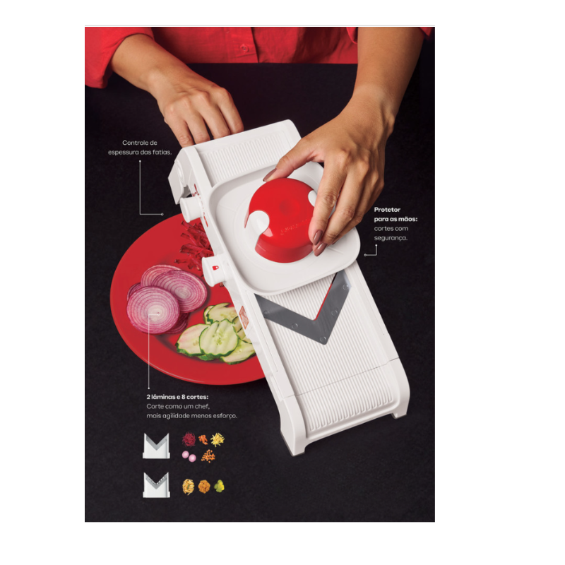 Tupperware Super Chef Júnior Importado Branco e Vermelho - Loja