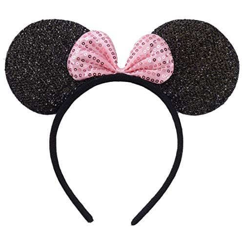 Tiara Minnie Laço Rosa Cochicho Fantasias