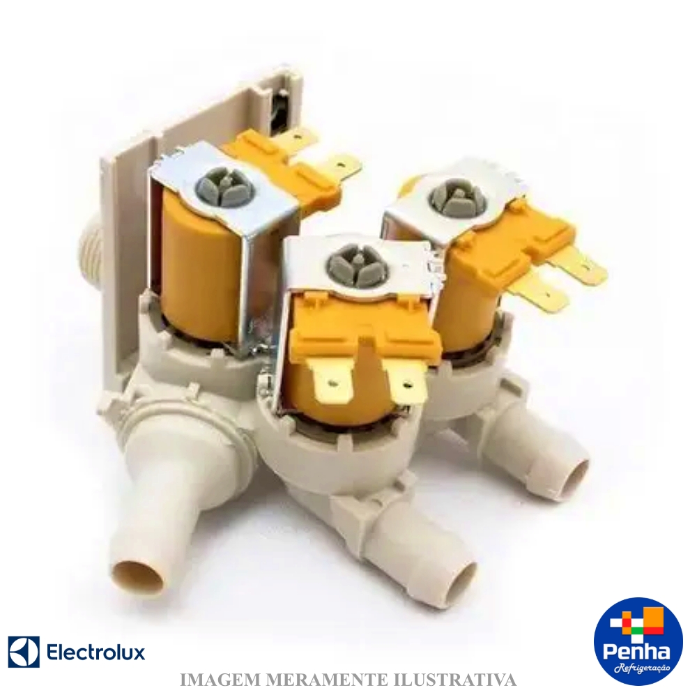 ❋KING U88❋ Válvula Tripla 110V para Máquina de Lavar - Brastemp