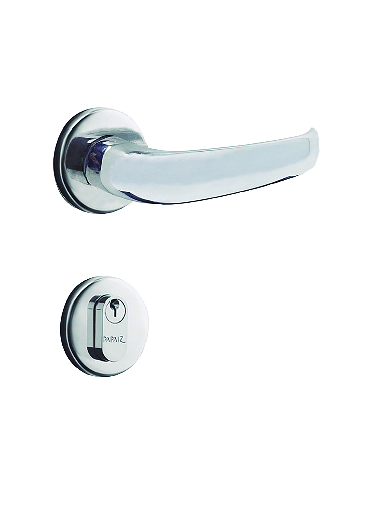 Fechadura Mz920 R61 Roseta Cromado Externa Papaiz - Conibase Home
