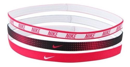 Faixa de Cabelo Nike Hairbands 3 Pack Rosa e Branco - Vip Sports | Aqui  você encontra roupas e artigos esportivos com frete rápido e parcelamento.