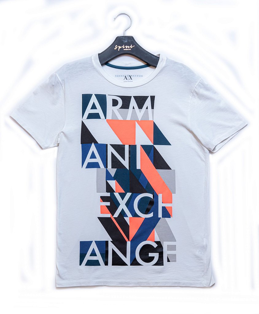 camiseta armani exchange branca
