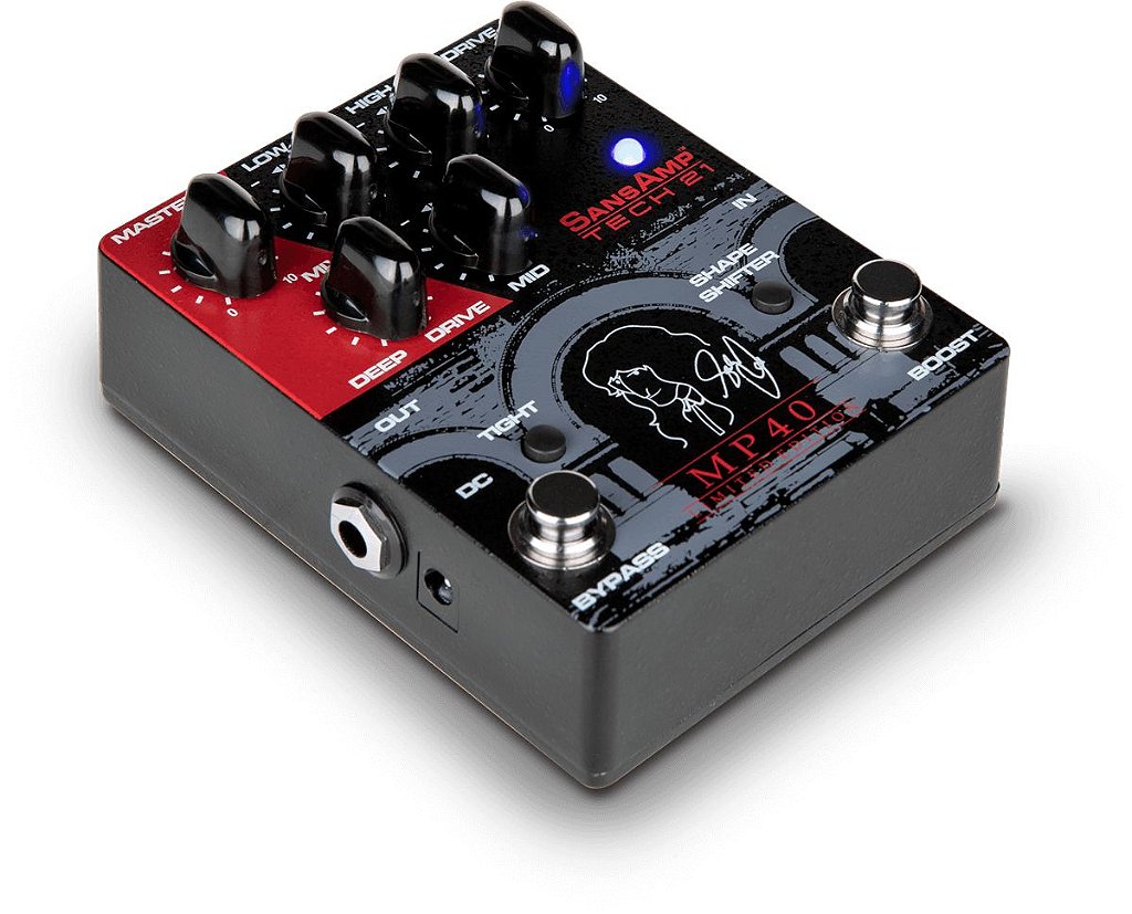 う*ゅ様 SansAmp MP40 GEDDY LEE SIGNATURE Pedal MP40 Geddy Lee Tech 21 Edição Limitada Signature SansAmp