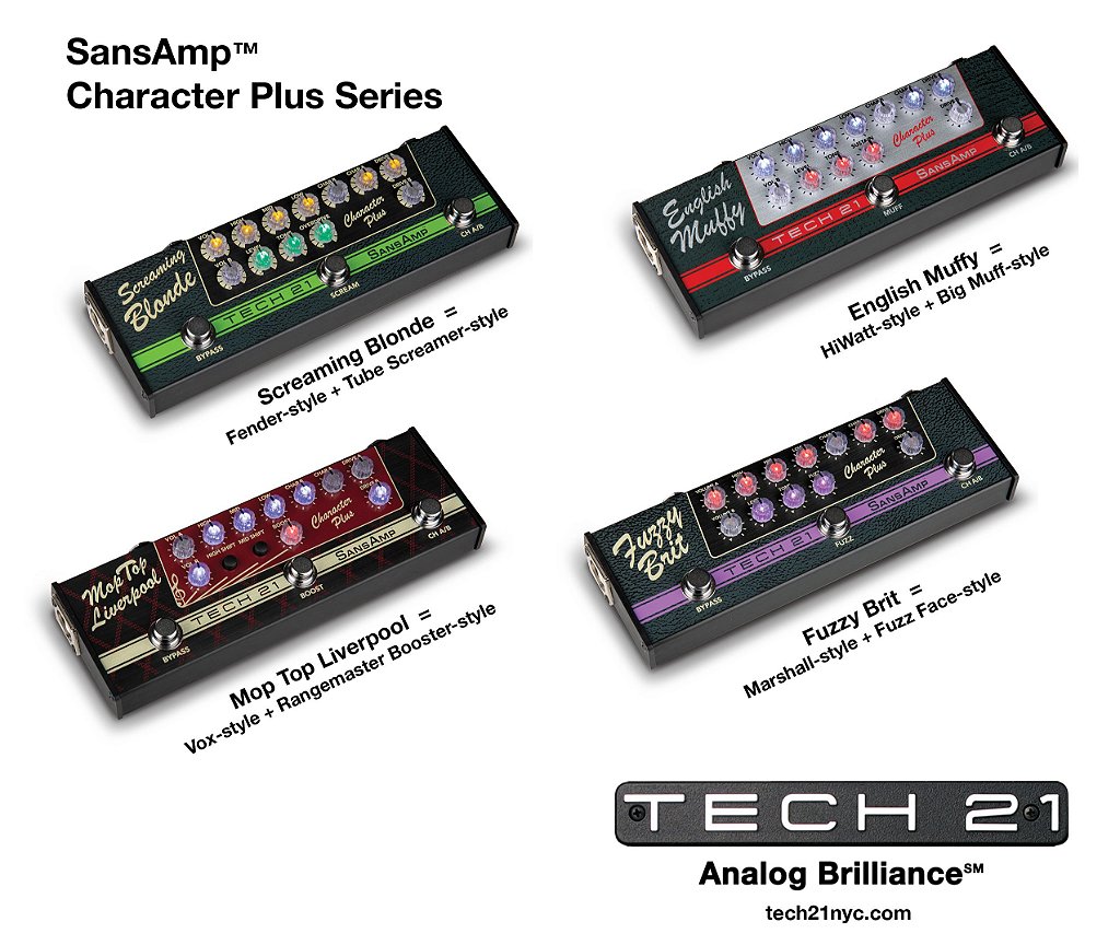 Pedal Screaming Blonde SansAmp Tech 21 Preamp Speaker Simulator