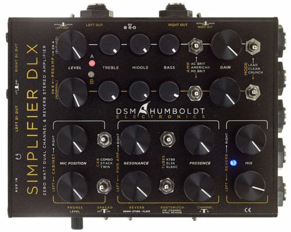 DSM&HUMBOLDT - SIMPLIFIER DLX エフェクター Pedal DSM HUMBOLDT Simplifier DLX Zero Watt Dual Channel & Reverb