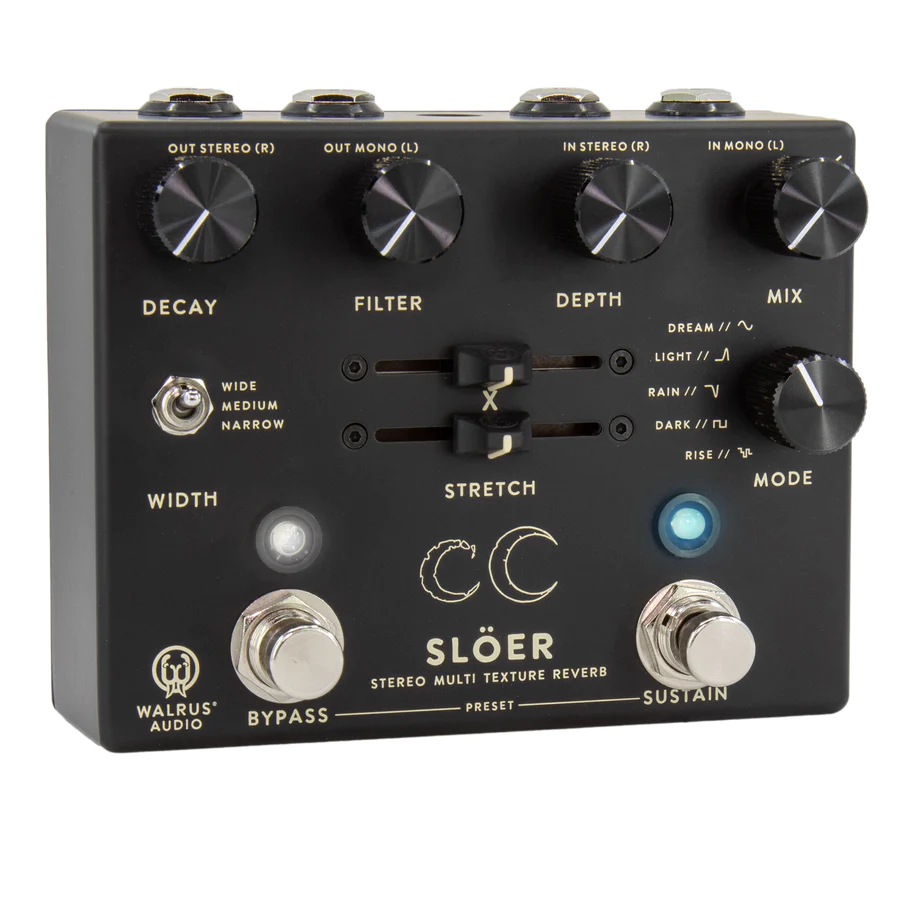 Pedal Slöer Stereo Ambient Reverb Walrus Audio Preto - DG Sound