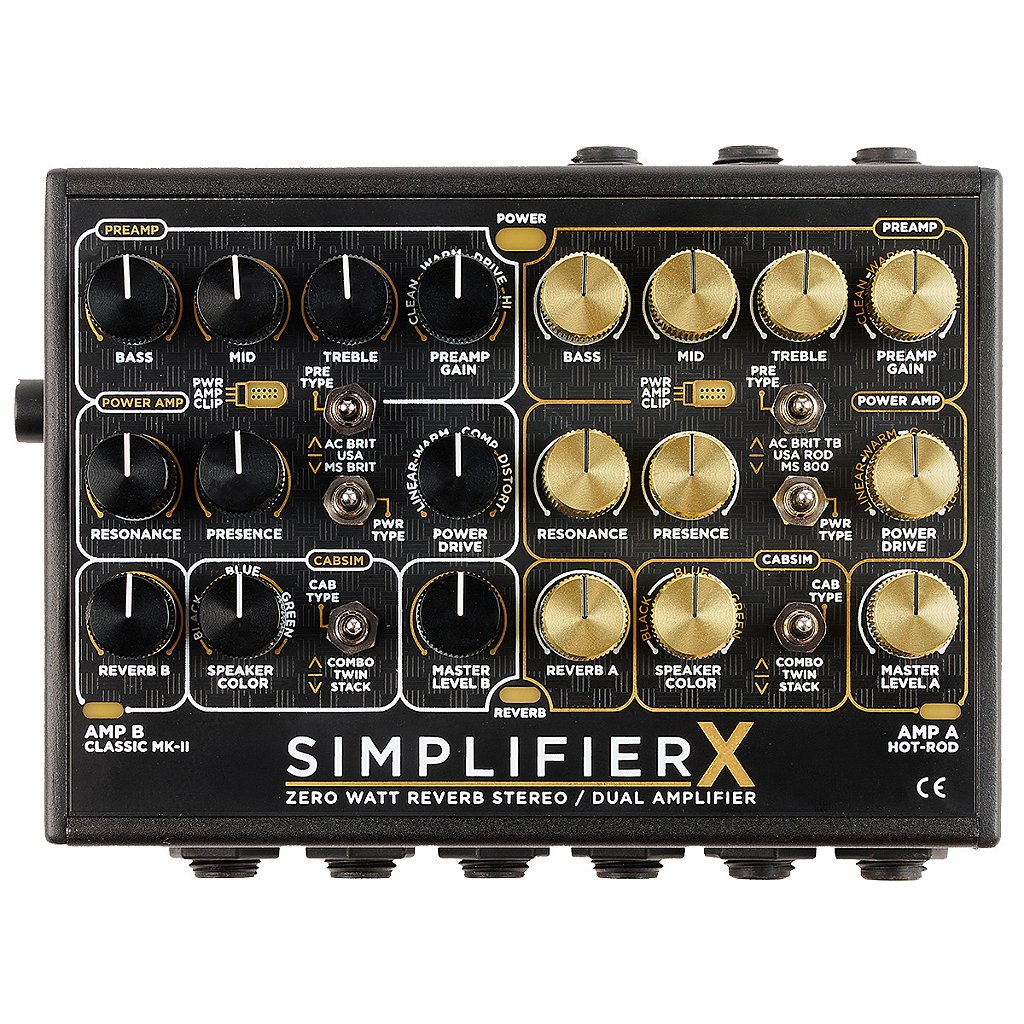 ギター DSM&HUMBOLDT SIMPLIFIER X Pedal DSM & Humboldt Simplifier X Preamp Reverb,Simulador de