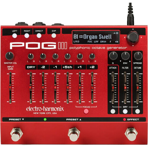 Pedal Pog3 Electro Harmonix Polyphonic Octave Pog 3 Ehx - DG Sound