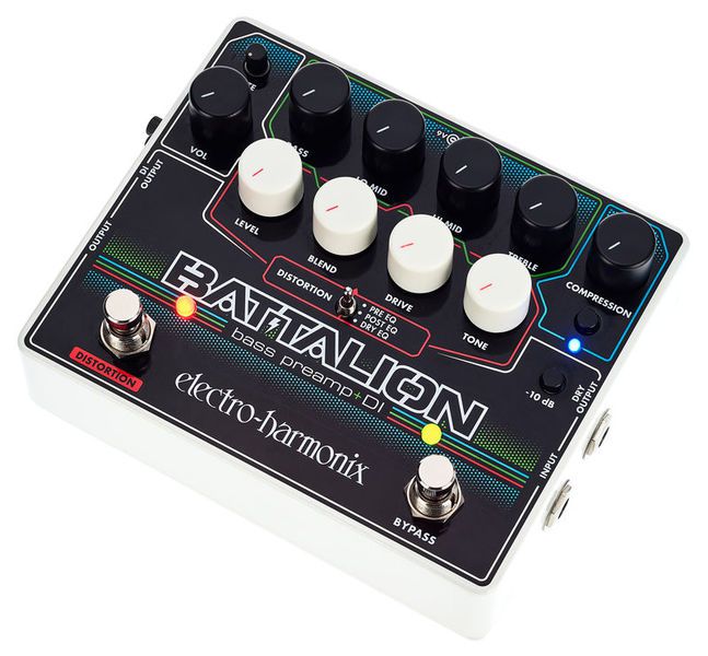 Pedal Ehx Battalion Bass Preamp & Di Electro Harmonix - DG Sound