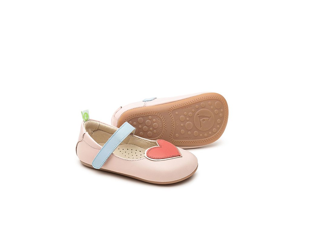 Sapatilha Bebê Hearty Rosa Tip Toey Joey - Petit Bebe Boutique - moda bebê  e infantil com conforto e leveza
