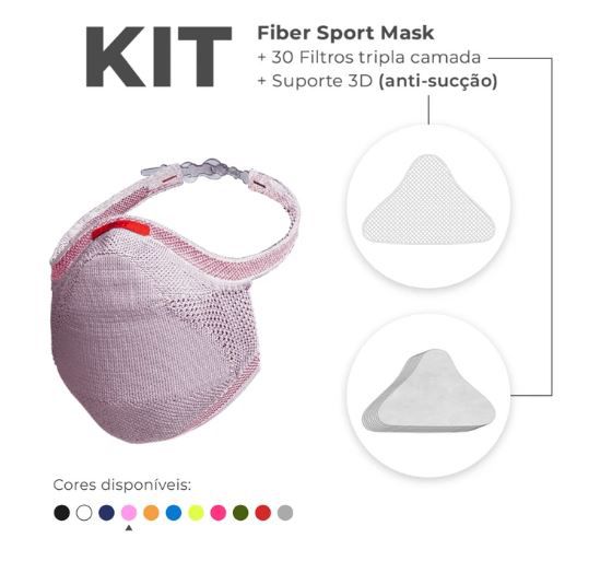 fiber knit sport mask