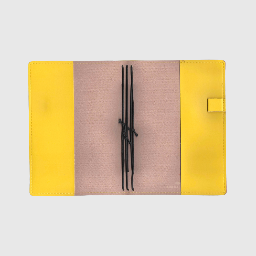 Capa Amarelo Midori Triplo (Para 3 Blocos) Para Journal Folk Books