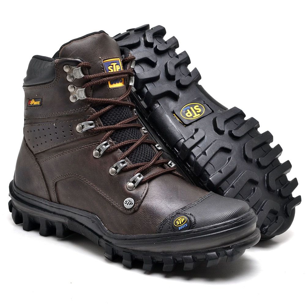 Bota Coturno Adventure em Couro Caterpillar Trivalle Shoes Masculino