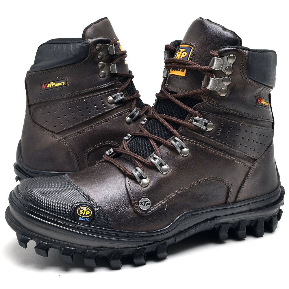 Bota Coturno Adventure em Couro Caterpillar Trivalle Shoes Masculina