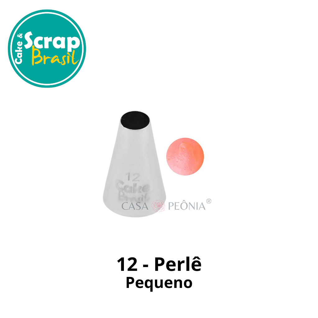 Bico de Confeitar Pequeno Perlê n° 6 - Cake Brasil