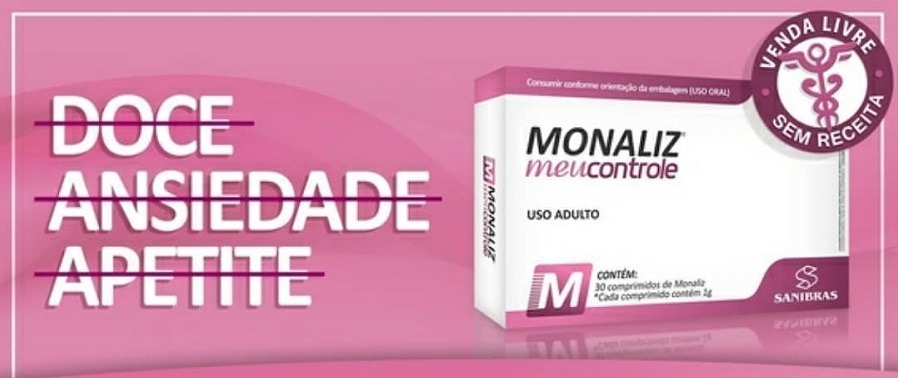 Kit com 2 Monaliz – 650mg 30 Comprimidos Sanibras