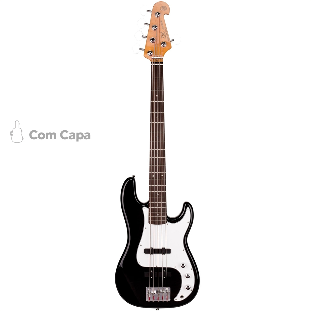 Baixo 5 Cordas Sx Vintage Preto | Instrumentos | American Musical