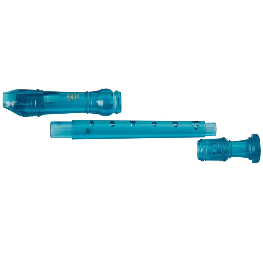 Flauta Doce Soprano Barroca Yamaha Translúcida Azul YRS20B-B