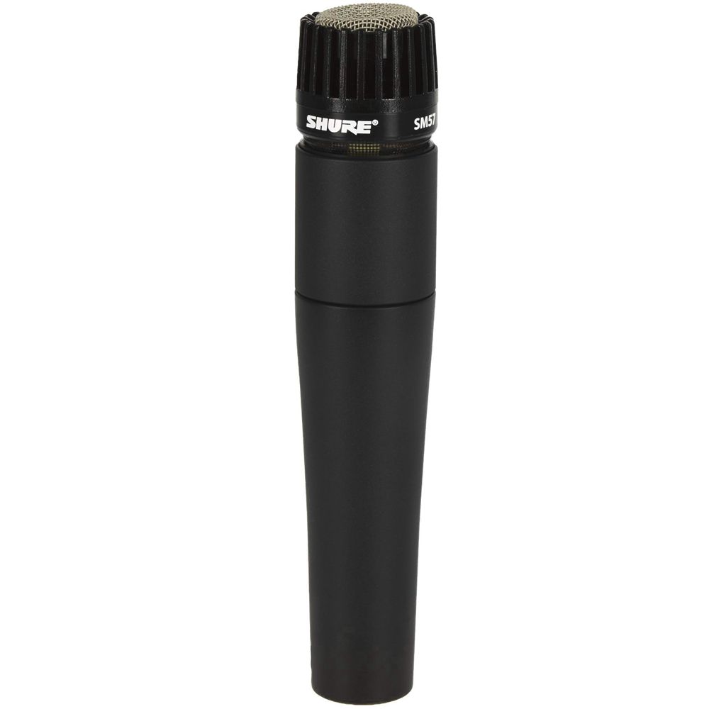 Microfone De Mão Shure Dinâmico Cardióide SM57-LC Preto - American