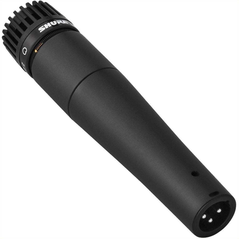Microfone De Mão Shure Dinâmico Cardióide SM57-LC Preto - American