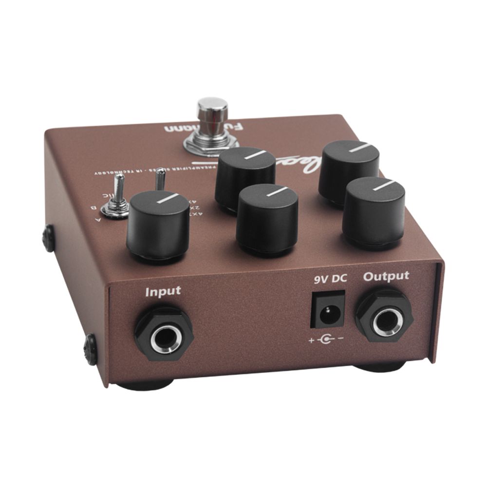 Pedal De Efeito Pré Amplificador Clean Fuhrmann Para Guitarra SD01