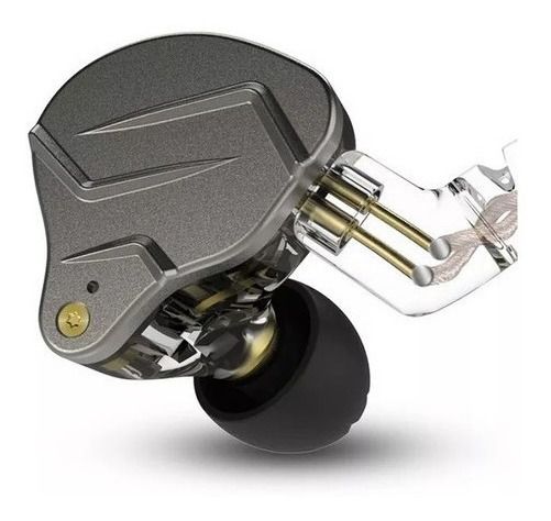 Fone De Ouvido In Ear Dual Driver KZ ZNS Pro Cinza - American