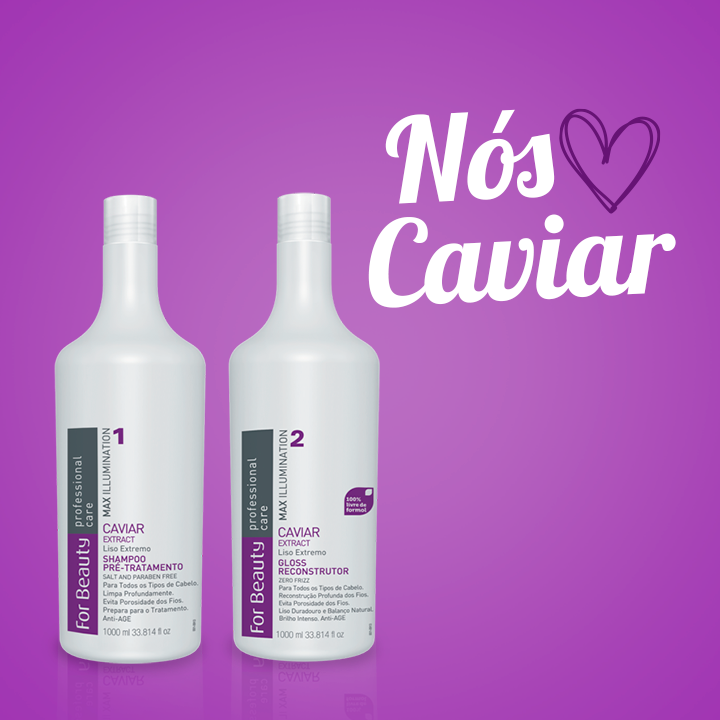 Escova Progressiva Caviar Extract For Beauty Escova Progressiva Caviar Extract For Beauty
