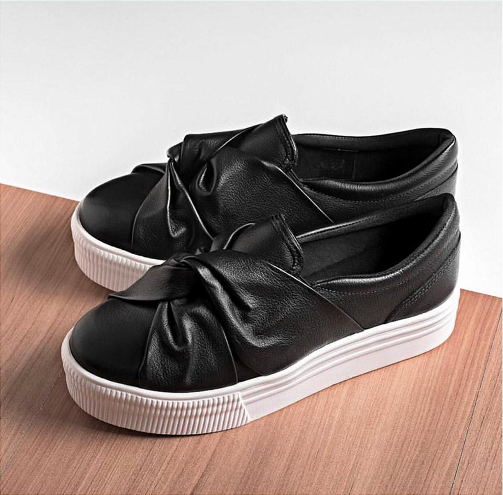 slip on couro