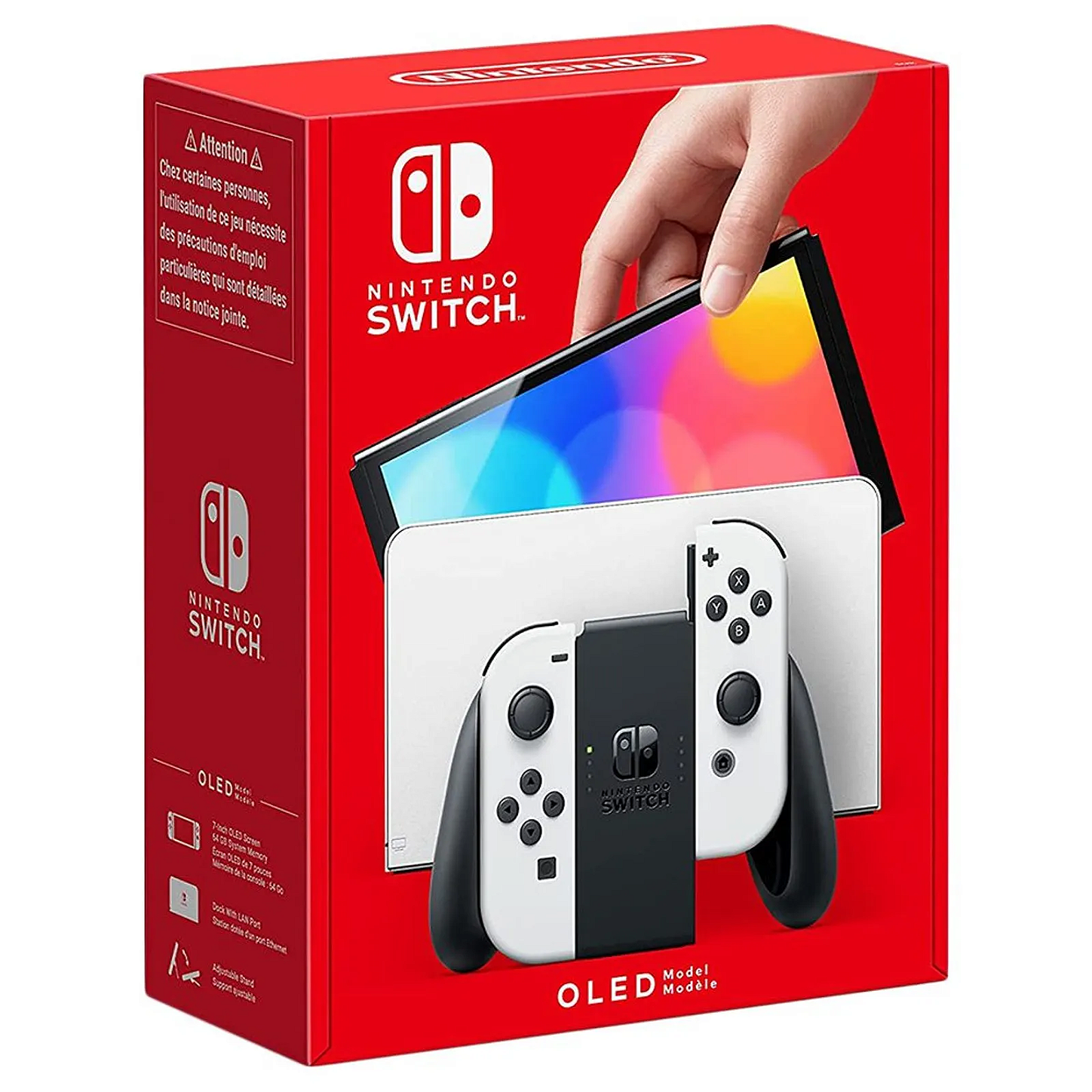 Console Nintendo Switch OLED 64GB com Joy Con Azul/Vermelho