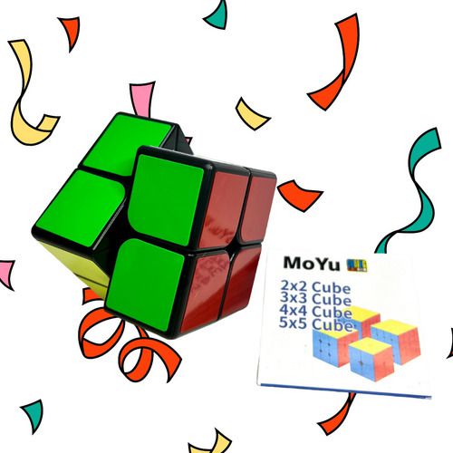 Cubo Magico 2x2 Profissional Moyu Meilong Preto + Suporte!