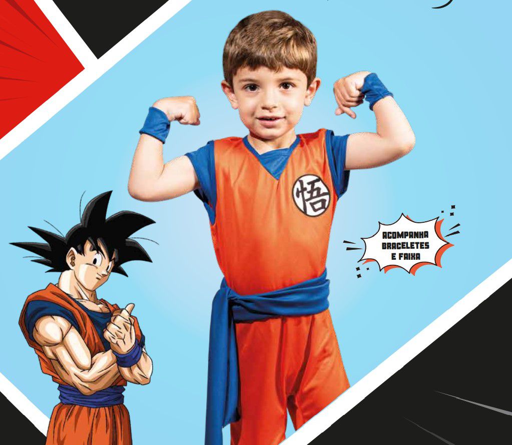 Fantasia Infantil - Goku - Dragon Ball Super - Tamanho G - Novabrink -  superlegalbrinquedos