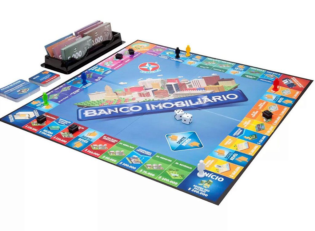 Jogo De Tabuleiro Banco Imobiliário Original Com Aplicativo