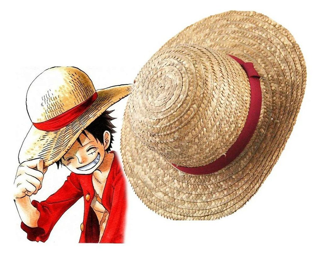 Fantasia Luffy C/ Chapéu One Piece Traje Infantil Roupa Mangá Cosplay Anime  P M G