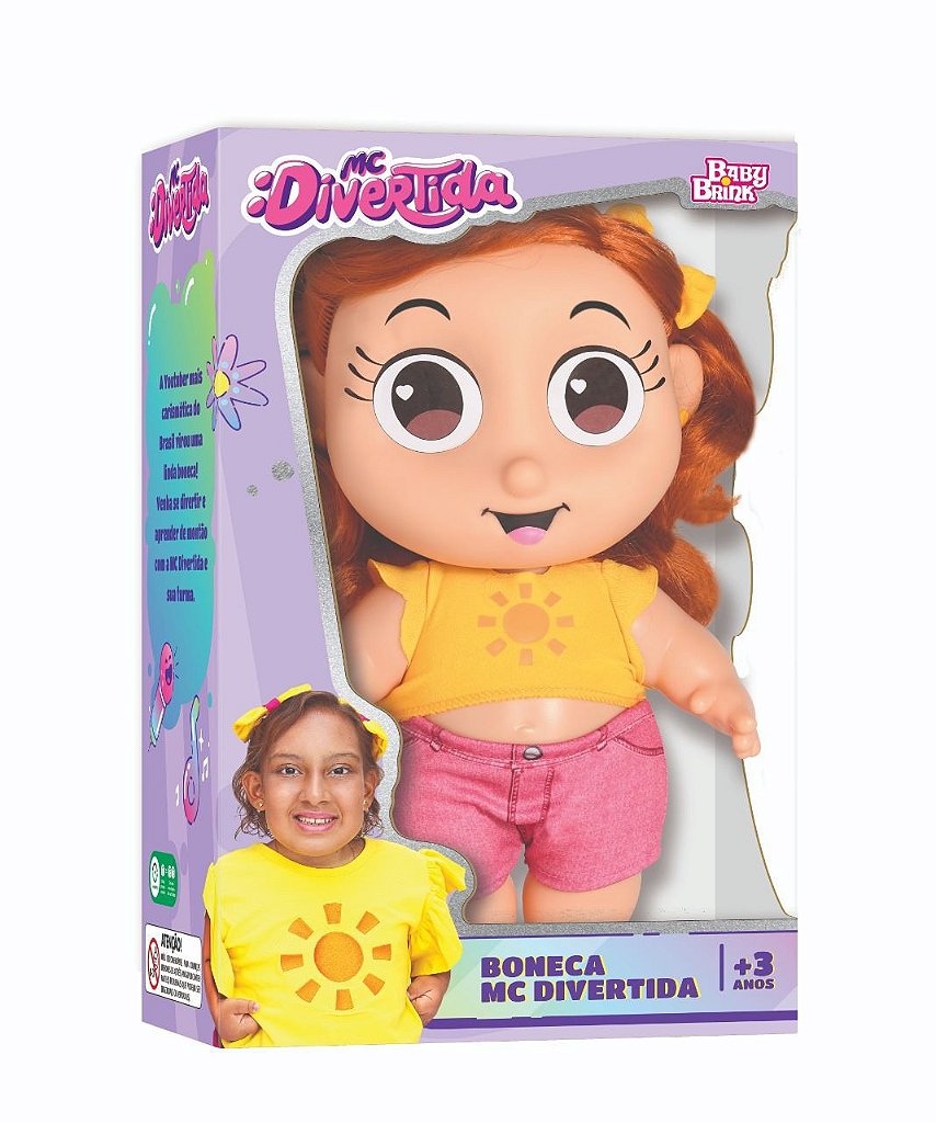 Boneca Mc Divertida r Maria Clara Original Baby Brink - 7 Artes  BrinQ Fantasias