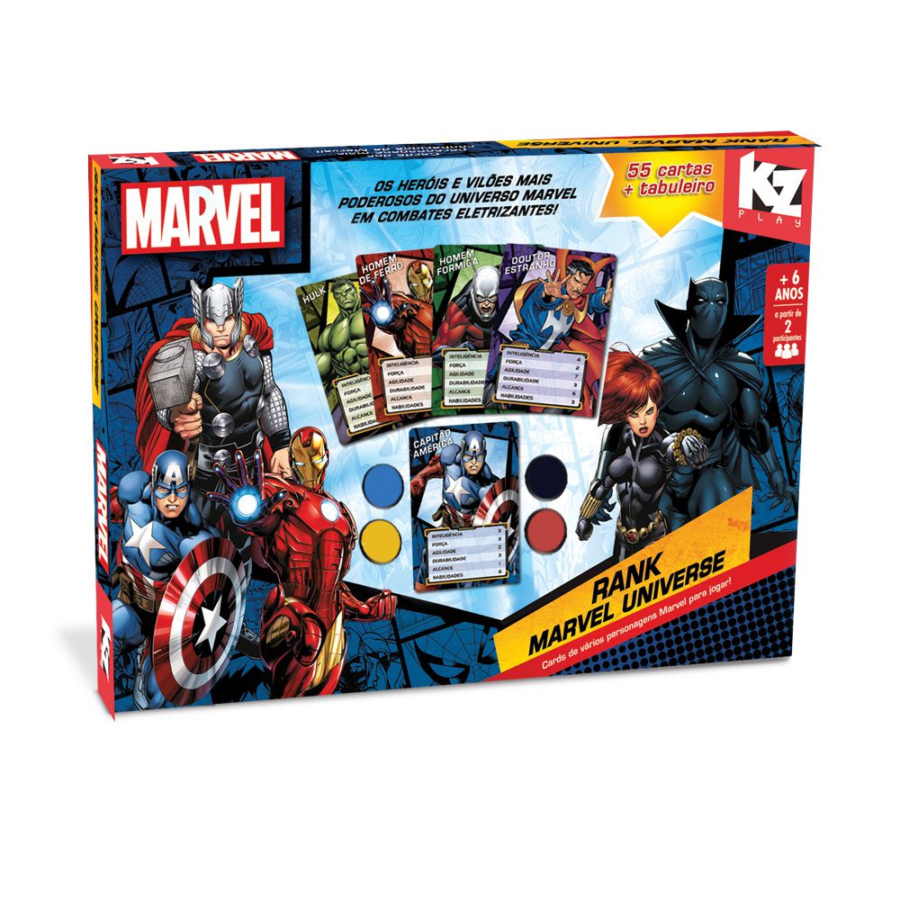 Jogo de Cartas - Batalha - Marvel - Spiderman - 2 a 4 Jogadores