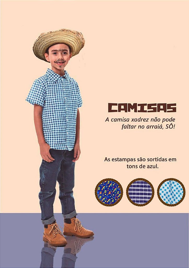 Camiseta Camisa Xadrez Festa Junina São João Arraiá 6