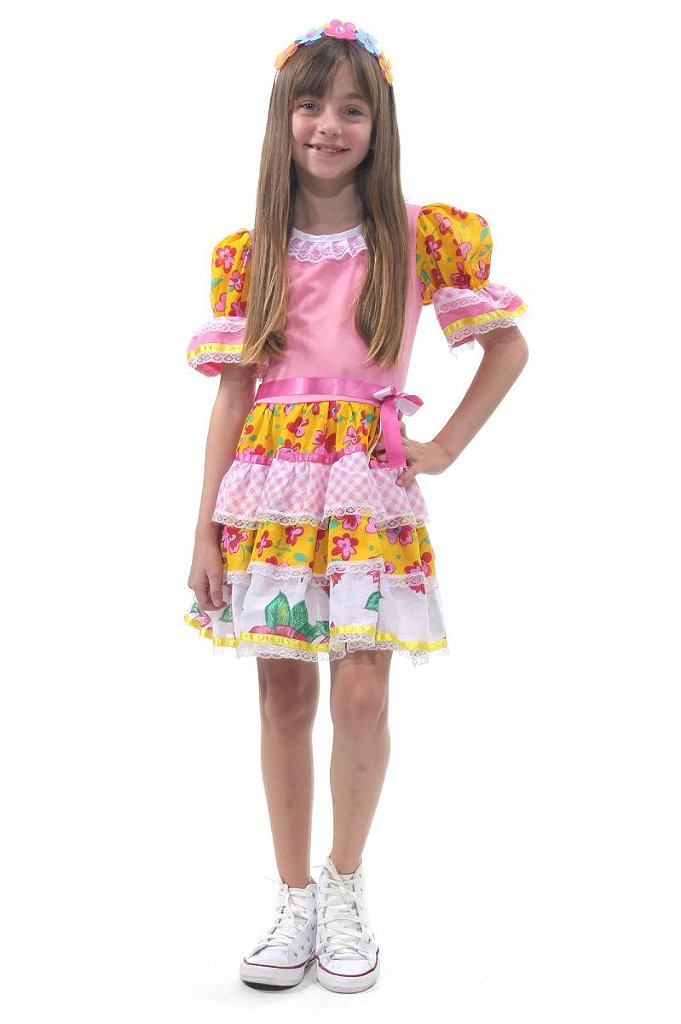 Vestido de hotsell caipira infantil chic