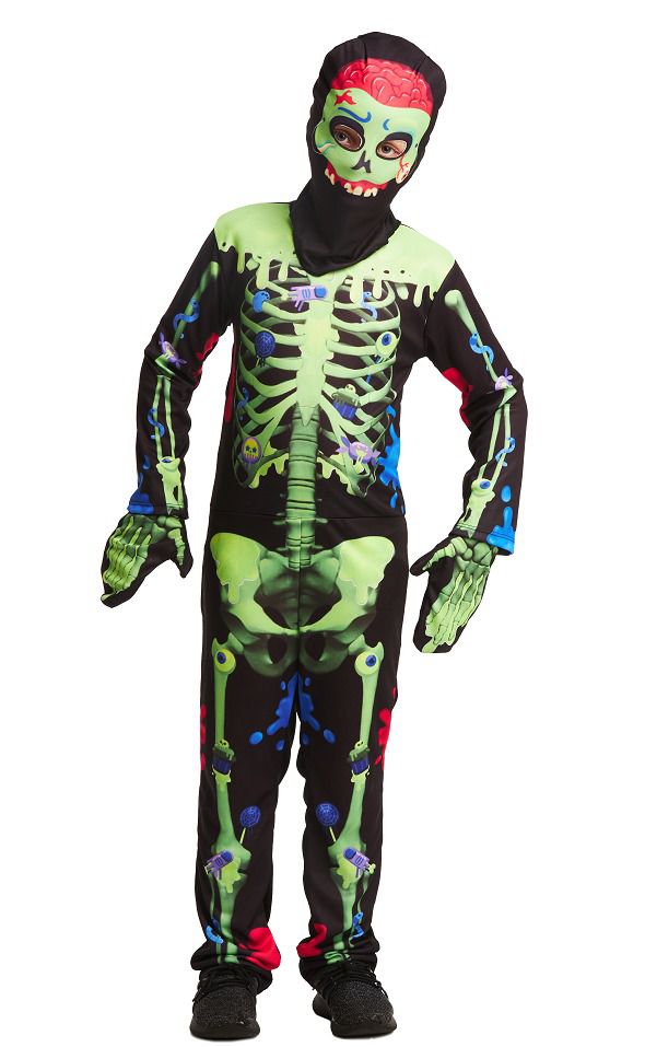 Fantasia de Halloween Adulta Masculino Luxo Esqueleto