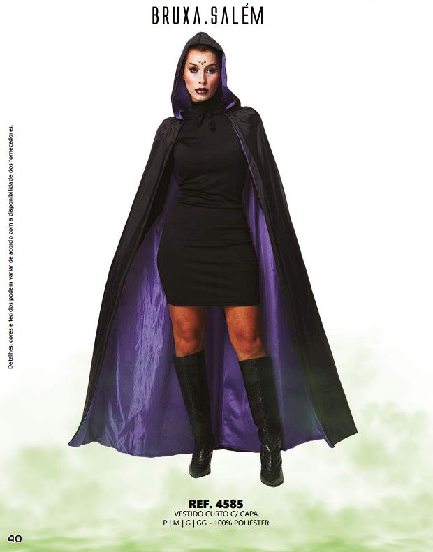 Fantasia de Halloween Rainha Vampira Infantil Longa