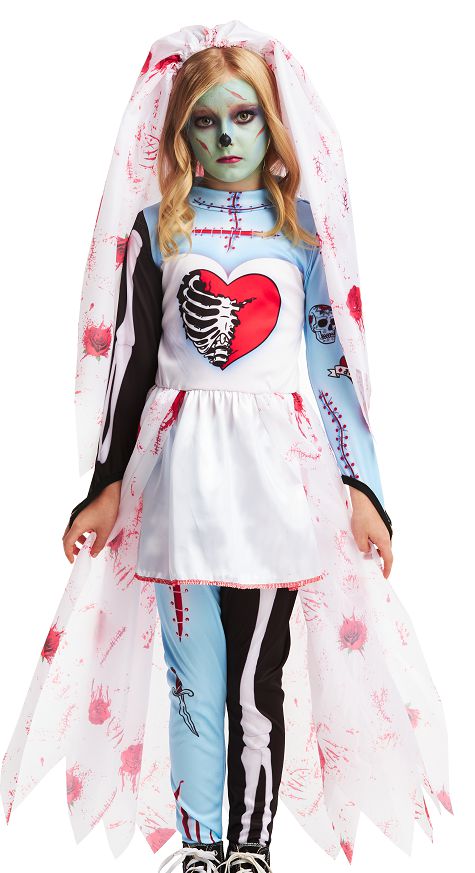 Fantasia Halloween Menina Enfermeira Zumbi Vestido Infantil - 7 Artes BrinQ  Fantasias