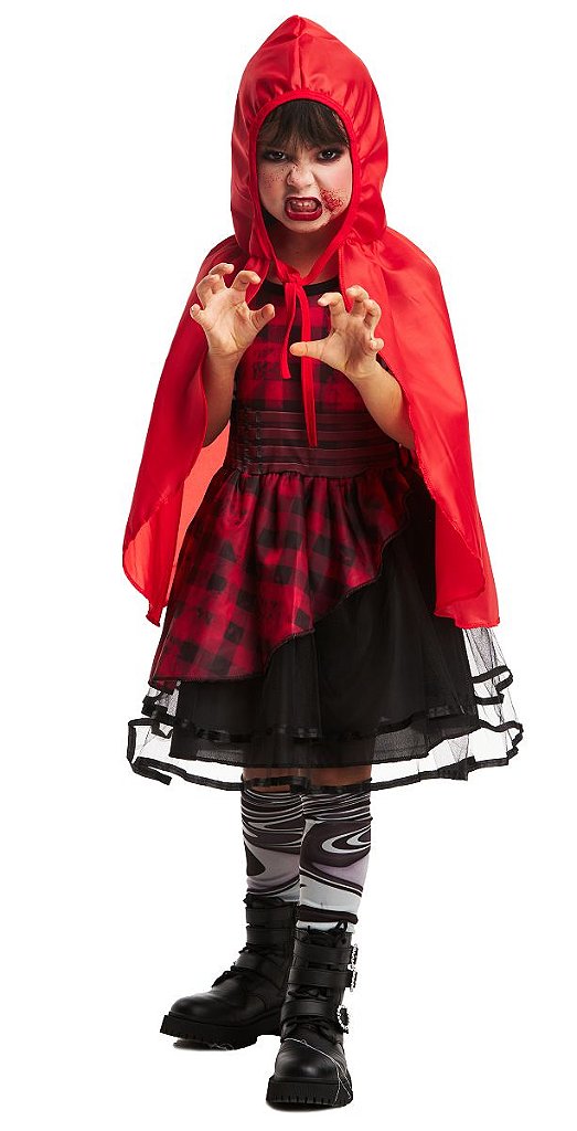 Fantasia Halloween Infantil Palhaça do Mal Arleq. Assassina - 7