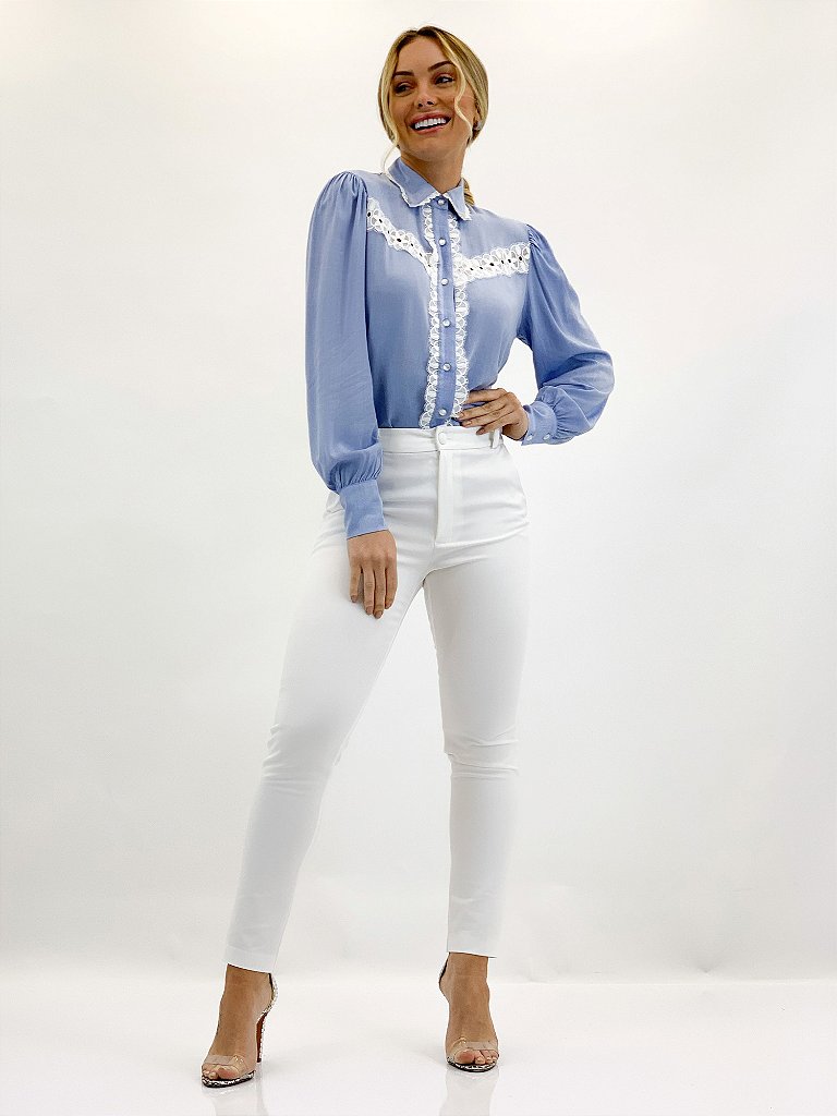 calça skinny alfaiataria