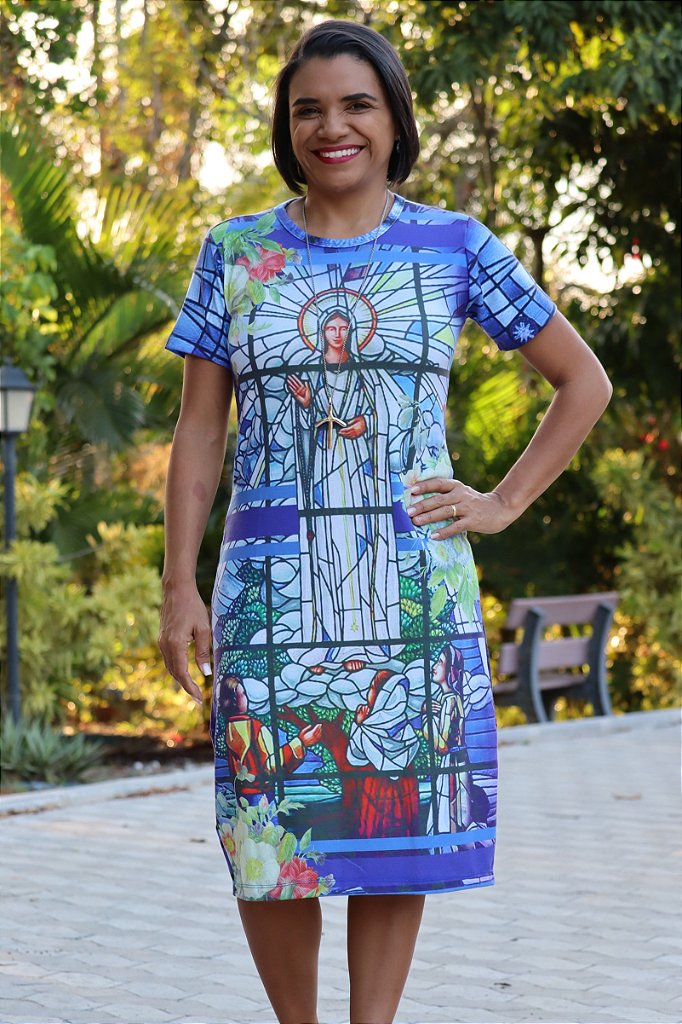 Vestido Nossa Senhora de Fátima - Loja da Comunidade Água Viva