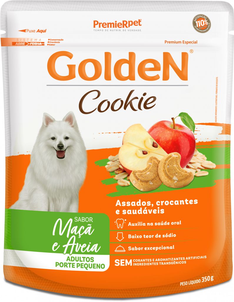 邦楽 Golden Christmas selfish volume 03.5 Biscoito Golden Cookie Cães Adultos Porte Pequeno Maçã e Aveia