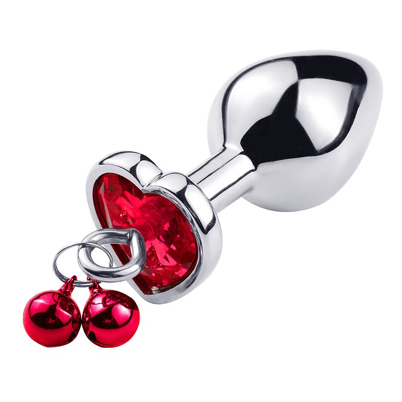 PLUG ANAL DE METAL CROMADO COM JOIA EM FORMA DE CORAO COM SINOS E CO -  NIX SEXSHOP | NATAL/RN - A MAIOR DA ZONA NORTE - ARTIGOS SENSUAIS,  COSMTICOS, LINGERIES, FANTASIAS,
