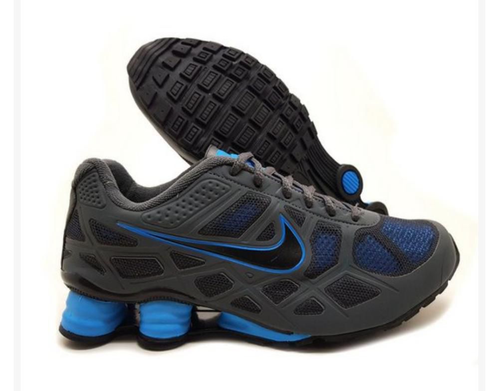 nike shox masculino cinza