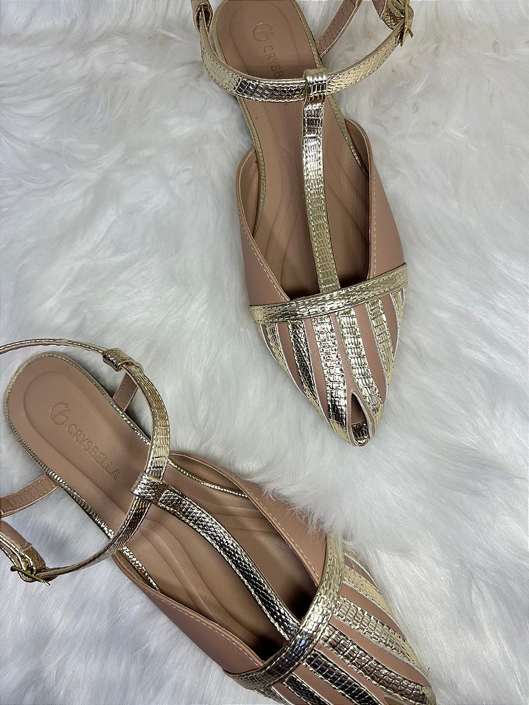 LaLito③ Sapatilha Leila Veratti Luxo Rosado - Crysbella