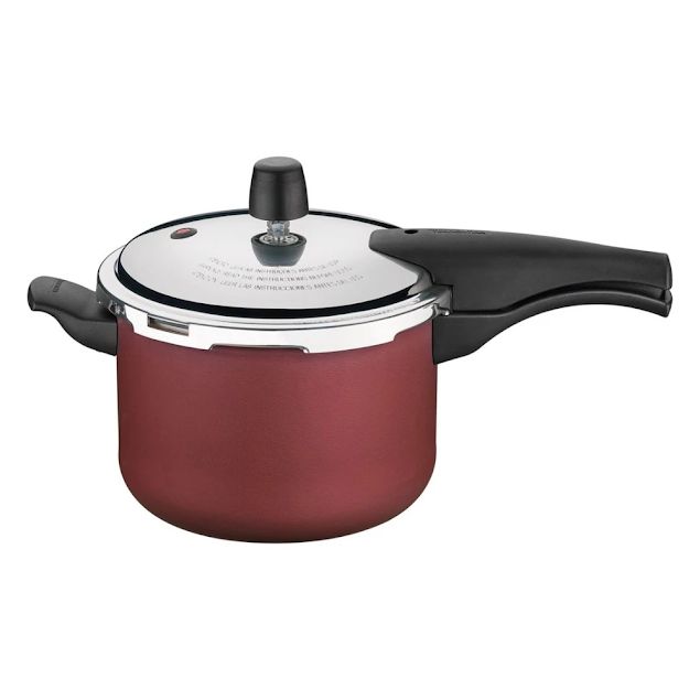 Tramontina 20545736 (Red) 36cm Paris Aluminium Nonstick Wok with Glass Lid