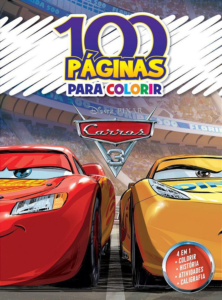 Carros - Ler e Colorir com Lápis de Cor